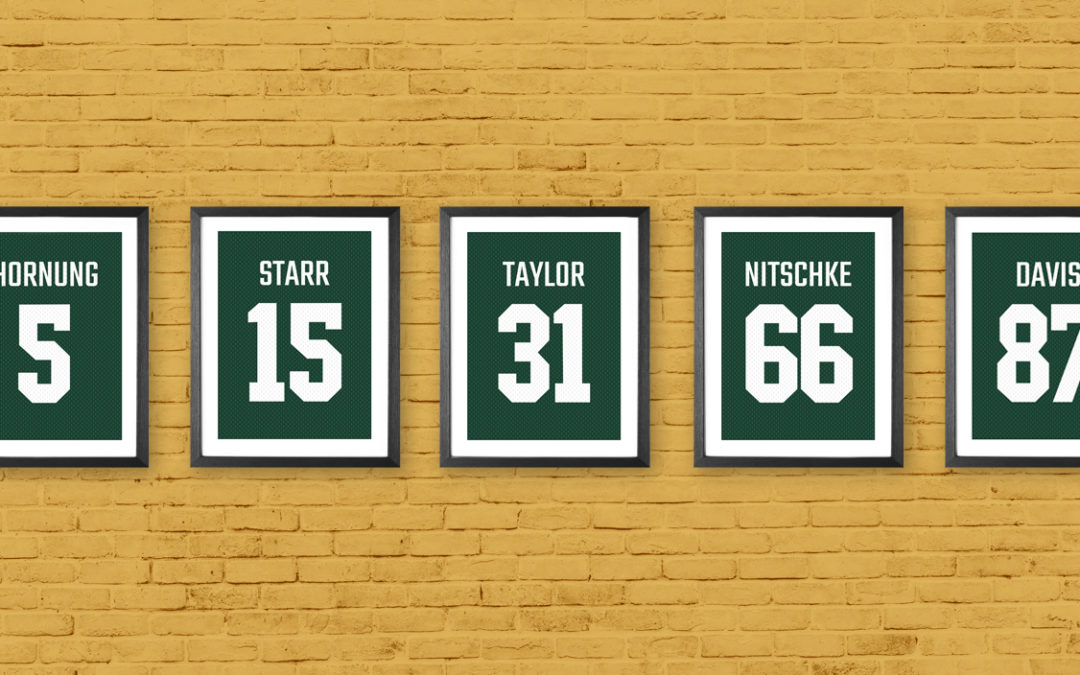 D-I-Y Packer Jersey Wall of Fame